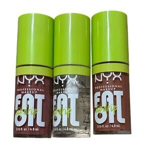 NYX Fat Oil Lip Oils Bundle of 3 | My Main, Splash of Cream & Sprinkle Sprinkle